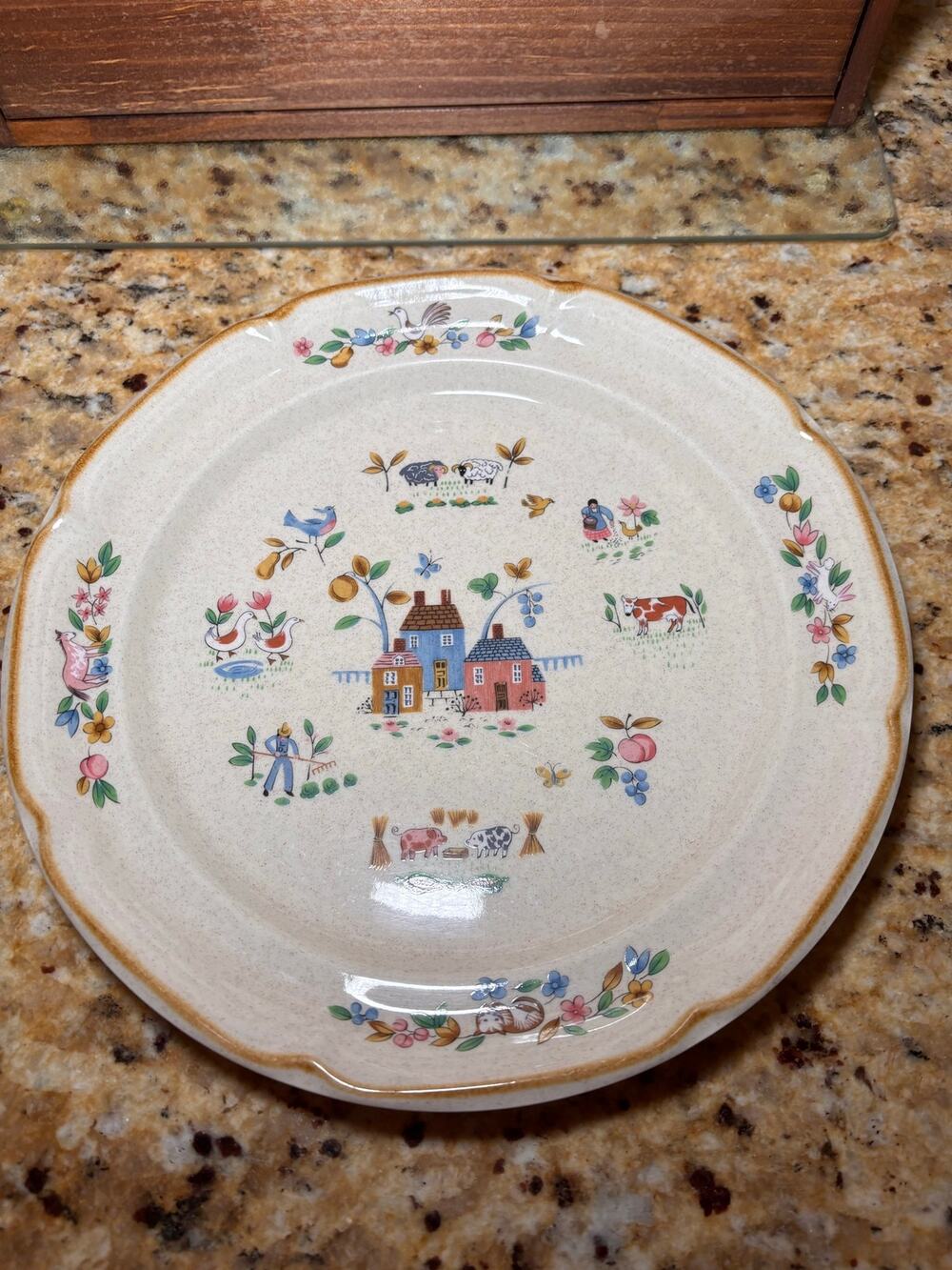 Vintage International China Heartland 7774 12” Stoneware Serving Platter Japan